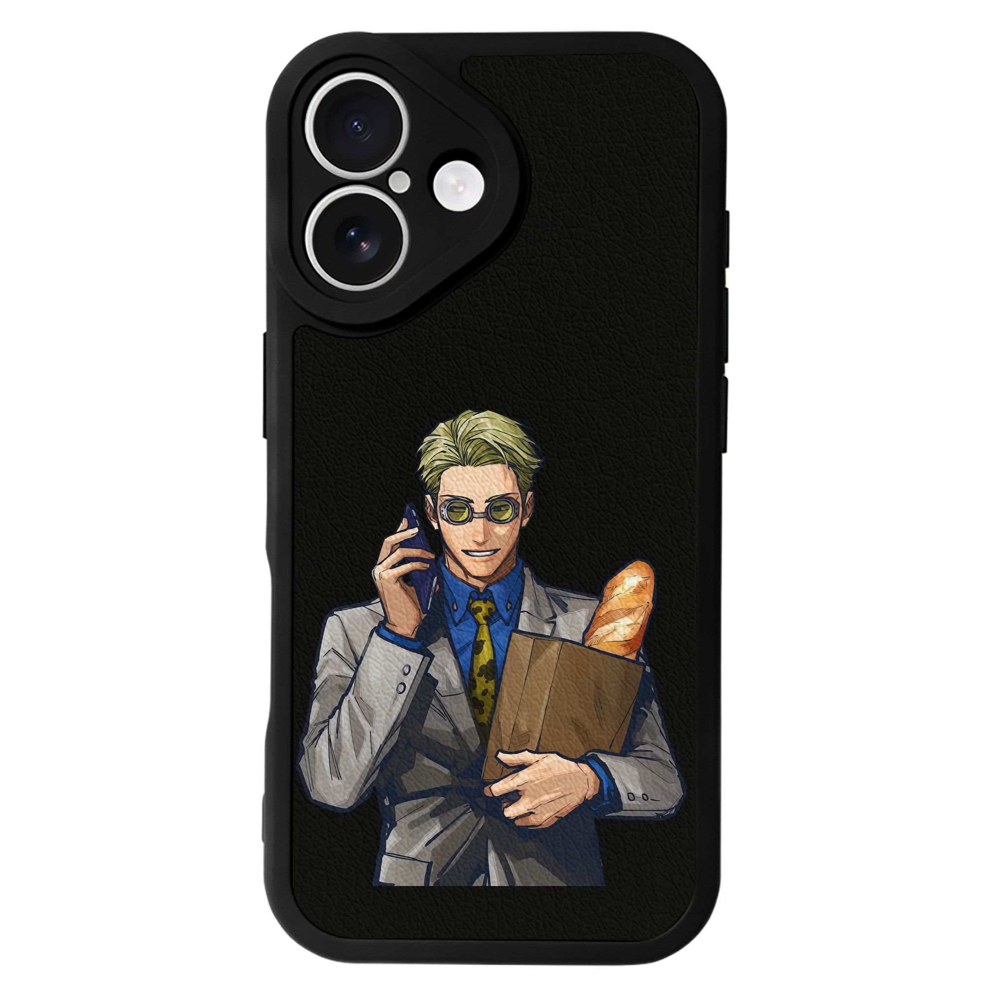 （画像用） 呪術廻戦 Jujutsu Kaisen 【iPhone 16シリーズ対応】シリコンスマホケース（レザー調） 材質：シリコン
